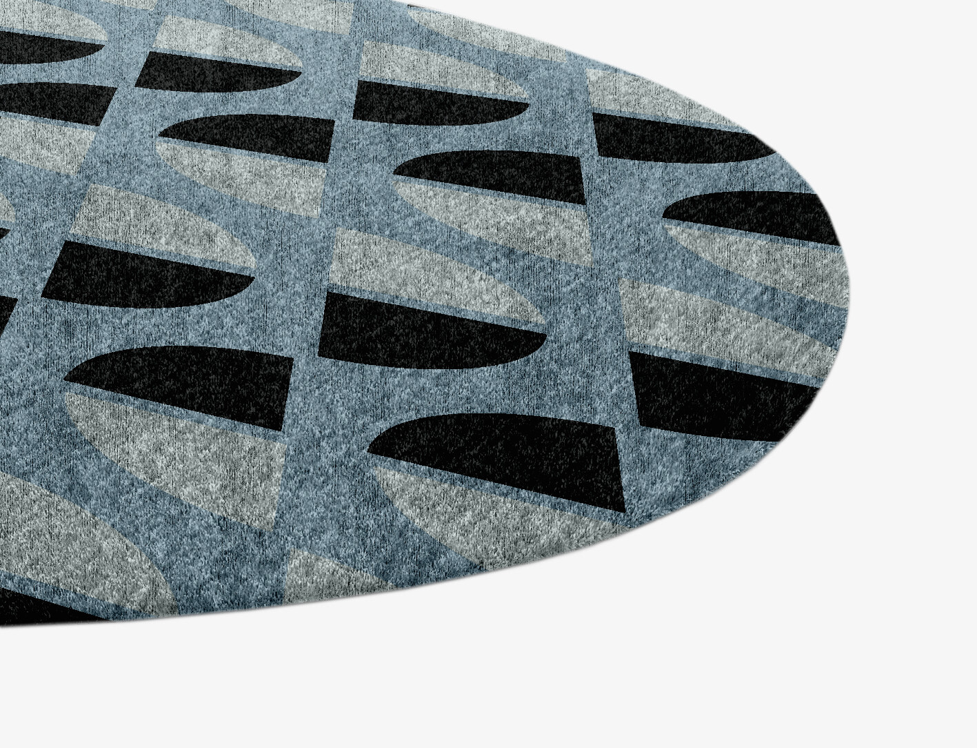 Sectors Geometric Splash Hand Knotted Bamboo Silk Custom Rug by Rug Artisan