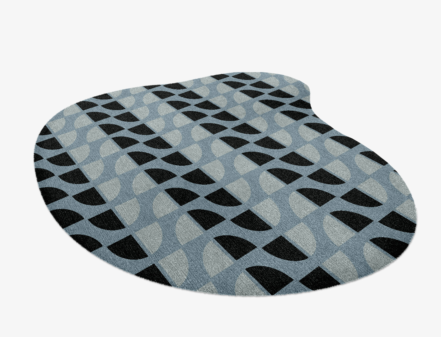 Sectors Geometric Splash Hand Knotted Tibetan Wool Custom Rug by Rug Artisan