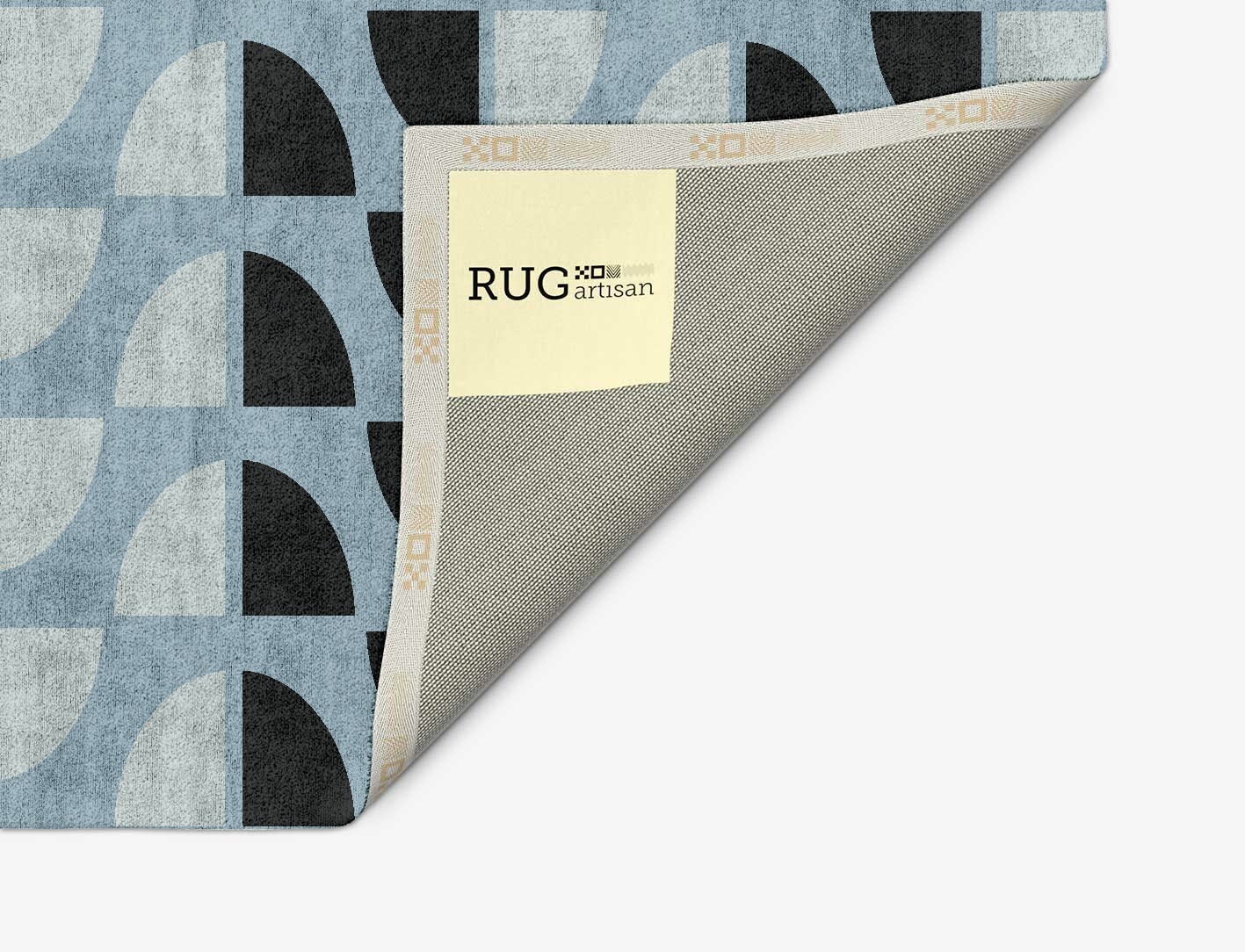 Sectors Geometric Arch Hand Tufted Bamboo Silk Custom Rug by Rug Artisan