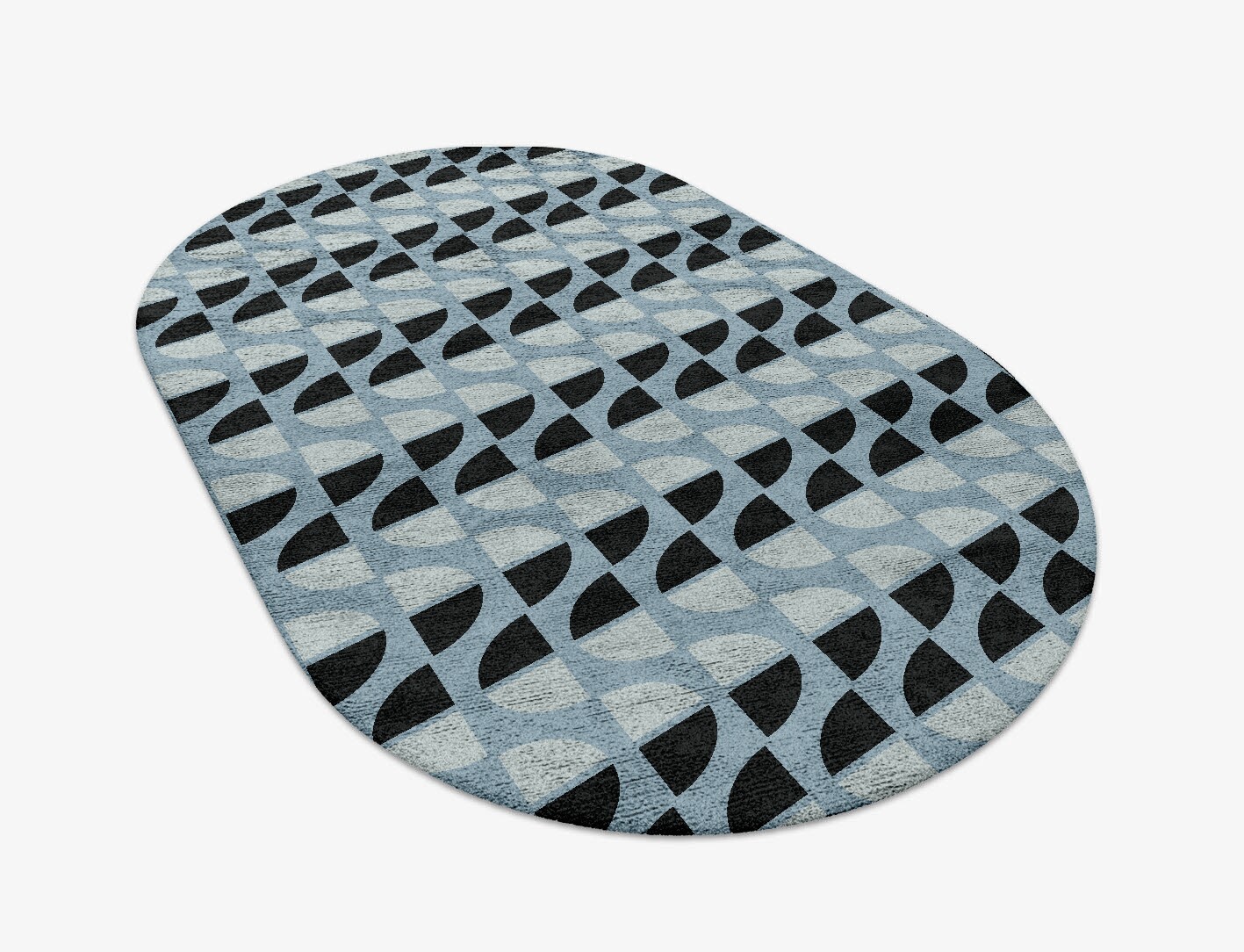 Sectors Geometric Capsule Hand Tufted Bamboo Silk Custom Rug by Rug Artisan