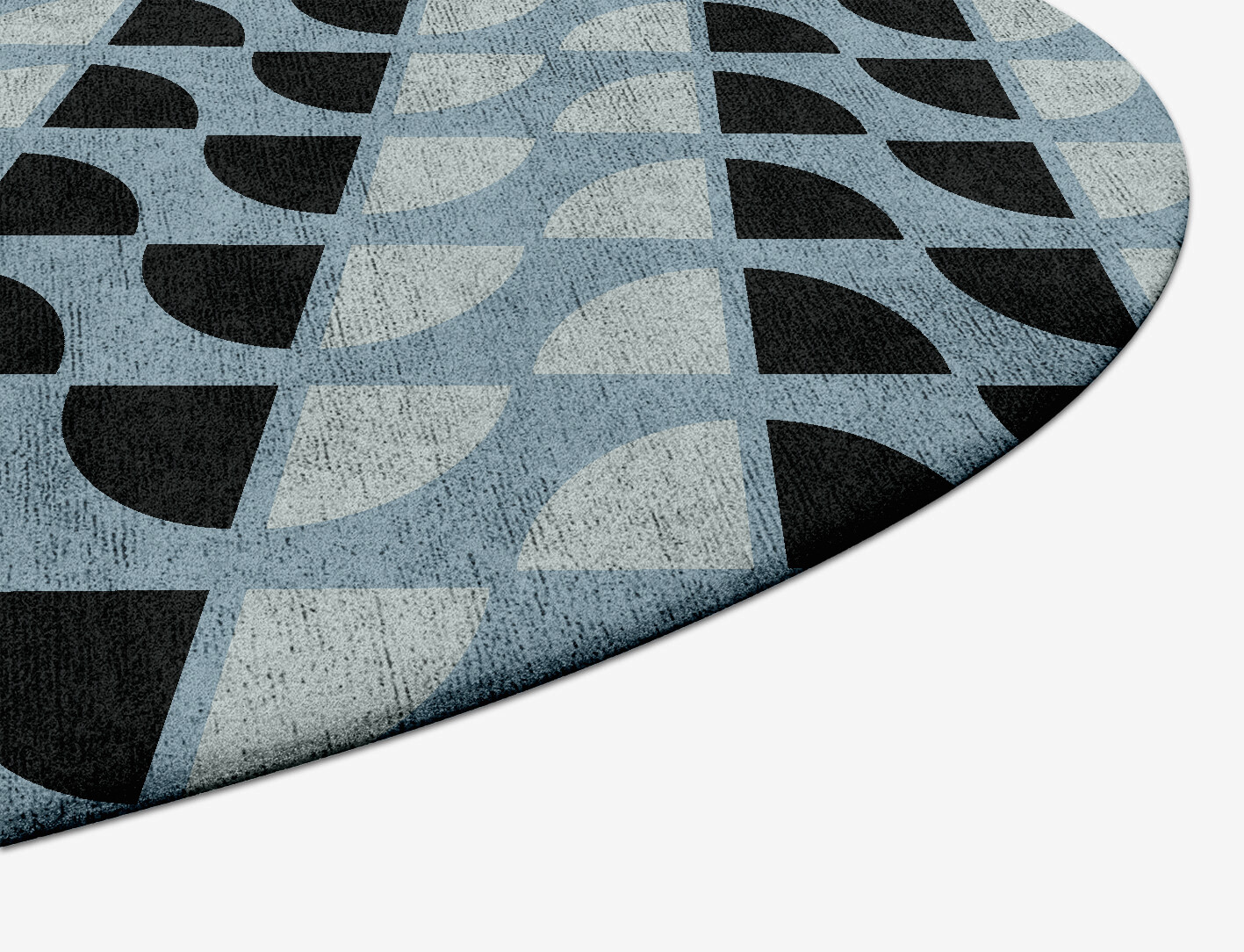 Sectors Geometric Capsule Hand Tufted Bamboo Silk Custom Rug by Rug Artisan