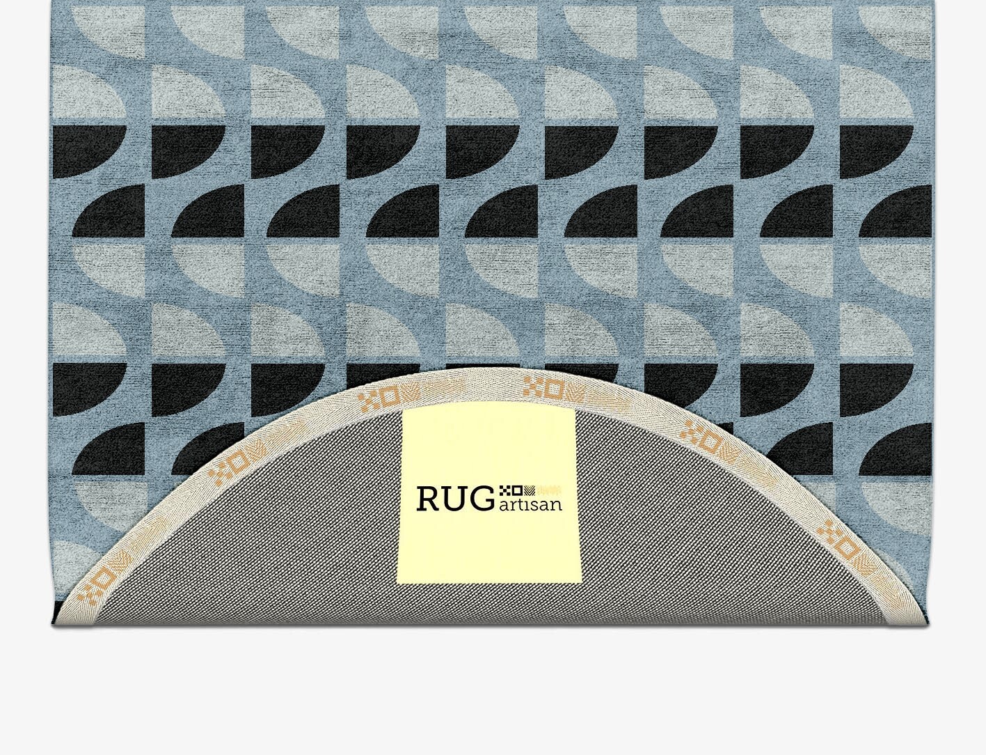 Sectors Geometric Capsule Hand Tufted Bamboo Silk Custom Rug by Rug Artisan