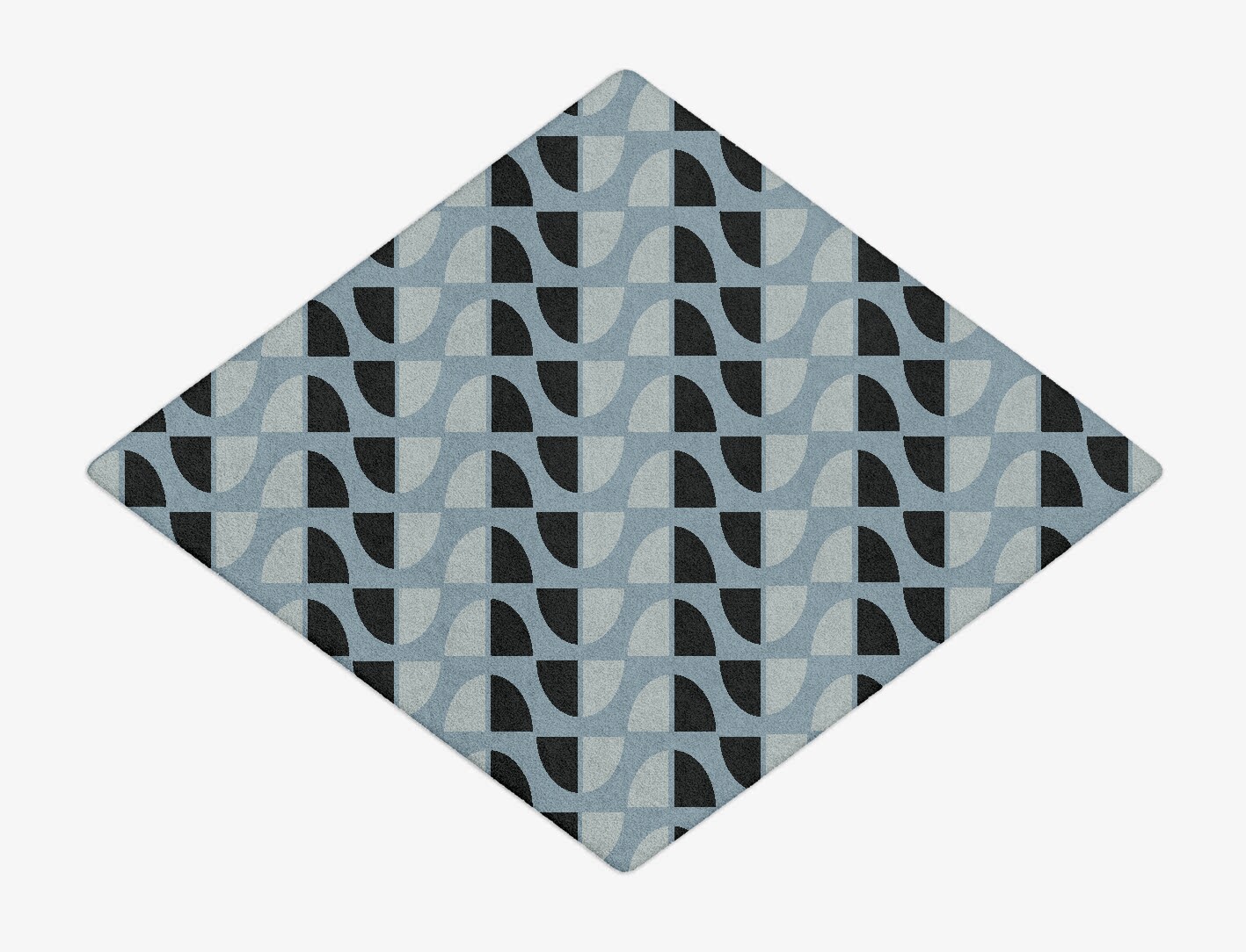 Sectors Geometric Diamond Hand Tufted Pure Wool Custom Rug by Rug Artisan