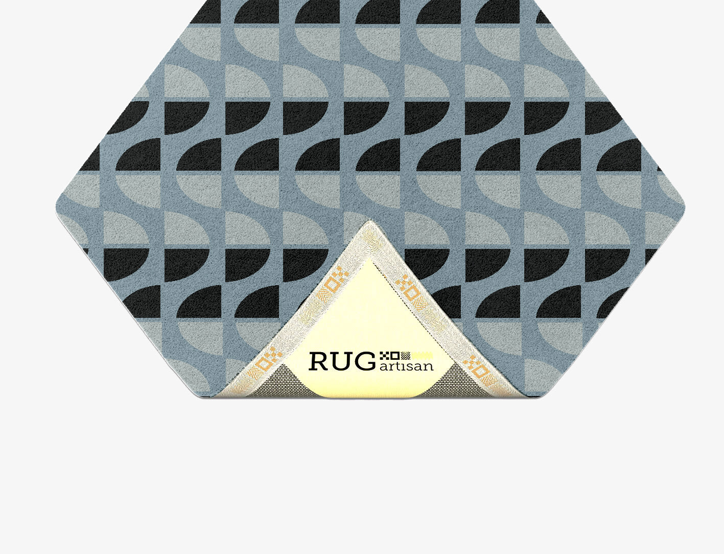 Sectors Geometric Diamond Hand Tufted Pure Wool Custom Rug by Rug Artisan