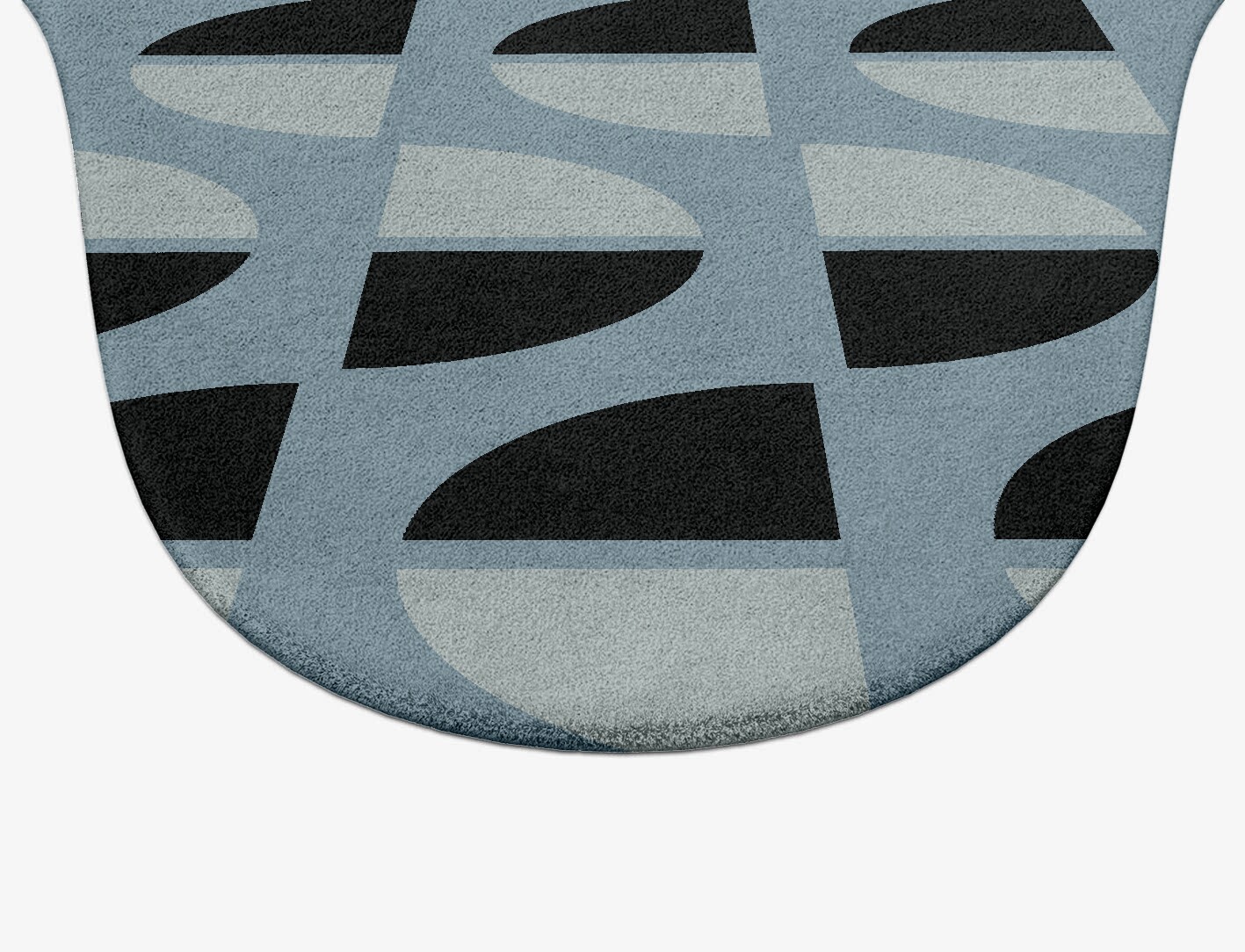 Sectors Geometric Drop Hand Tufted Pure Wool Custom Rug by Rug Artisan