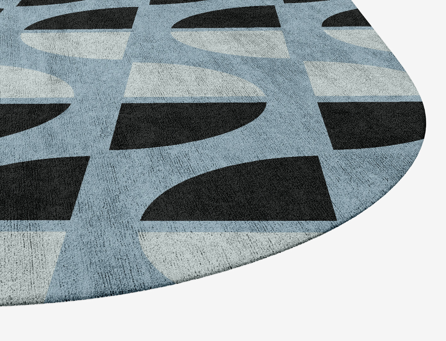 Sectors Geometric Eight Hand Tufted Bamboo Silk Custom Rug by Rug Artisan