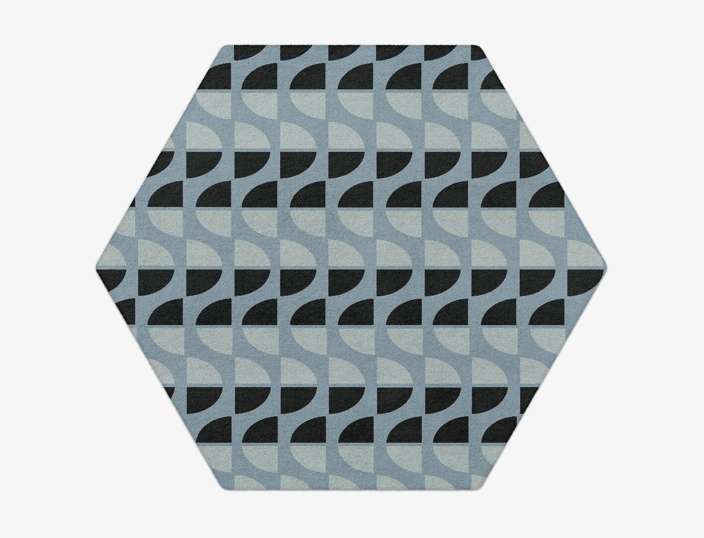 Sectors Geometric Hexagon Hand Tufted Pure Wool Custom Rug by Rug Artisan