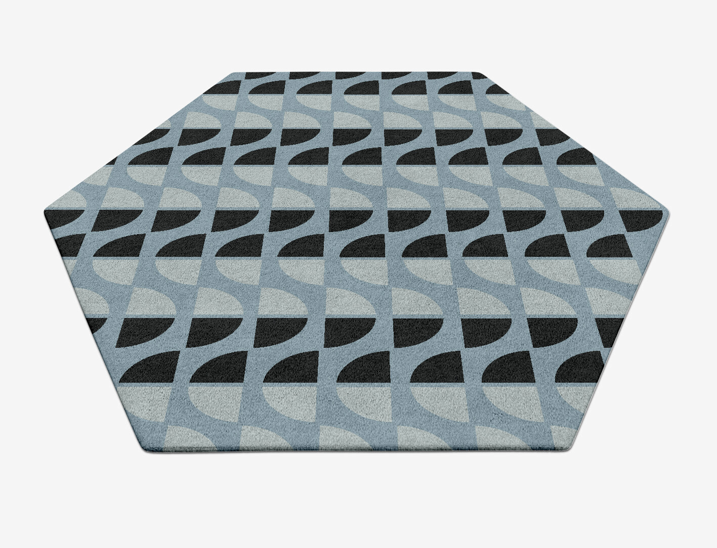 Sectors Geometric Hexagon Hand Tufted Pure Wool Custom Rug by Rug Artisan
