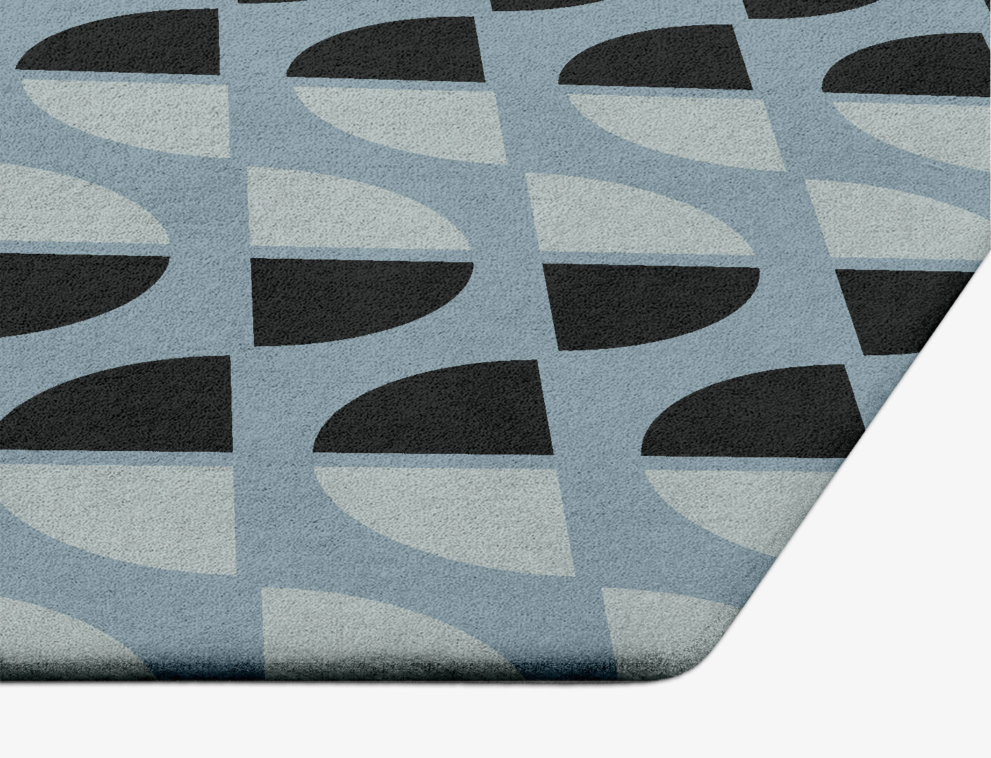 Sectors Geometric Hexagon Hand Tufted Pure Wool Custom Rug by Rug Artisan