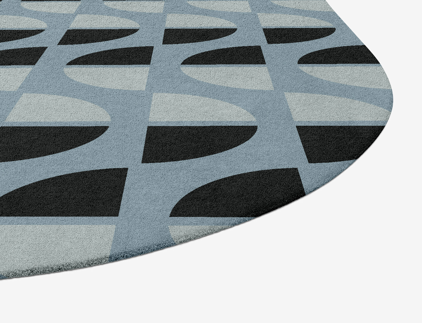 Sectors Geometric Oblong Hand Tufted Pure Wool Custom Rug by Rug Artisan