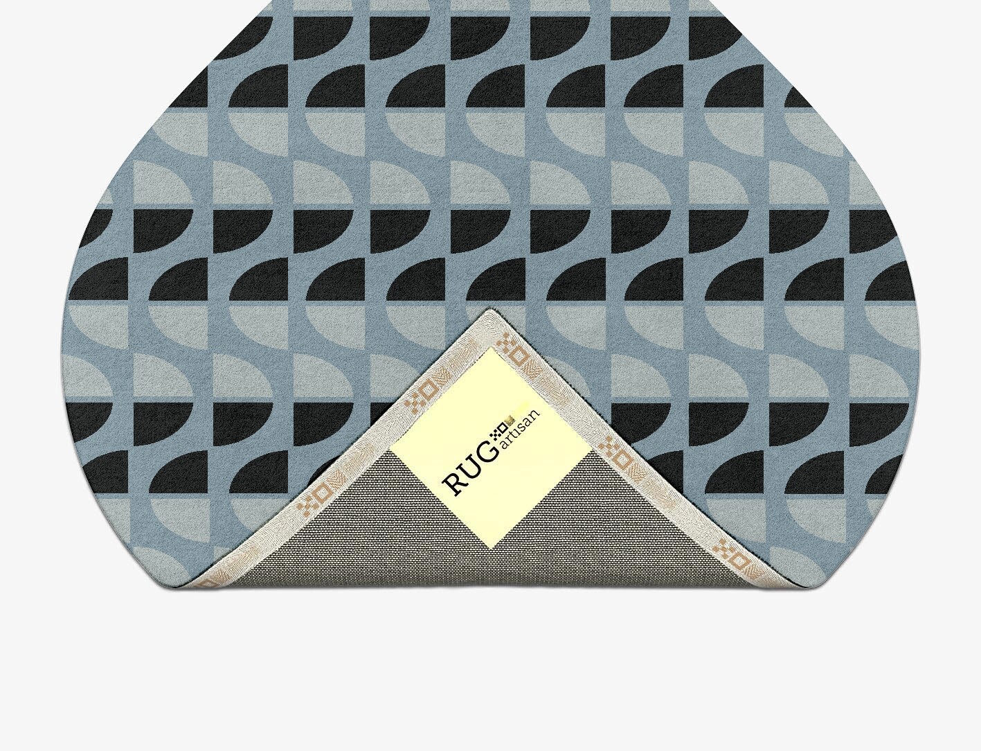 Sectors Geometric Ogee Hand Tufted Pure Wool Custom Rug by Rug Artisan
