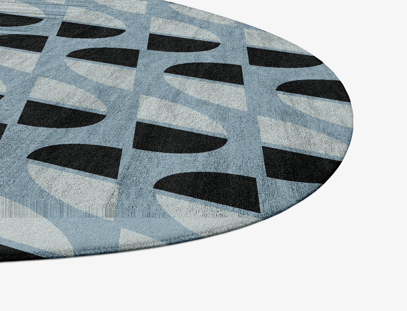 Sectors Geometric Splash Hand Tufted Bamboo Silk Custom Rug by Rug Artisan