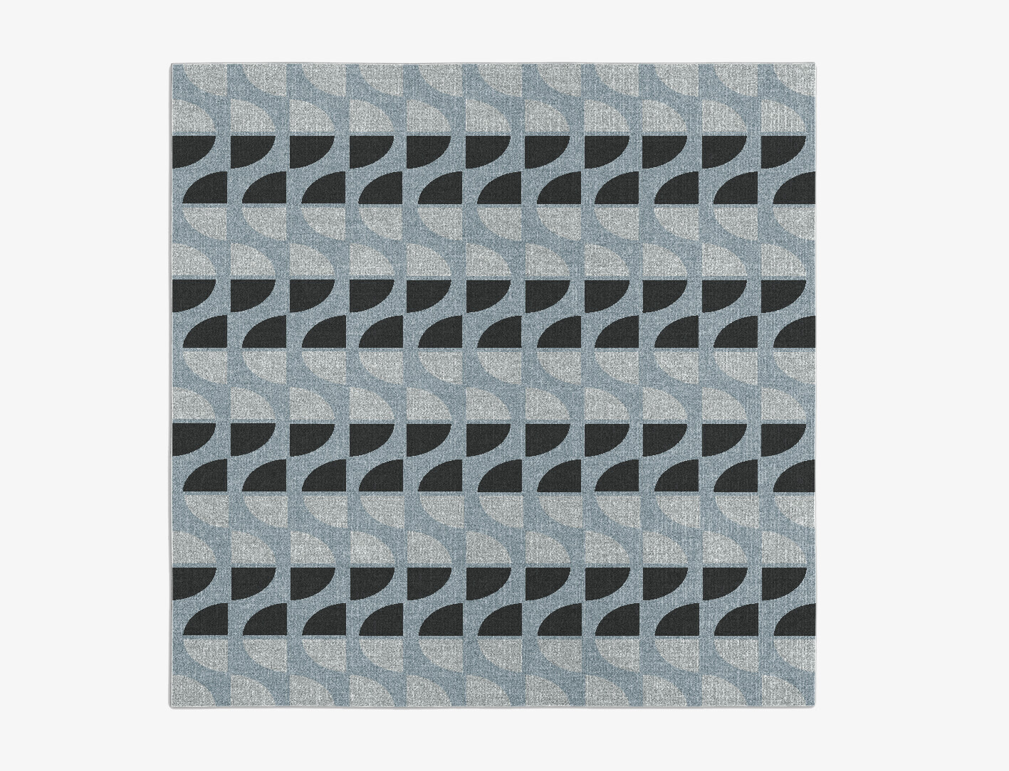 Sectors Geometric Square Outdoor Recycled Yarn Custom Rug by Rug Artisan