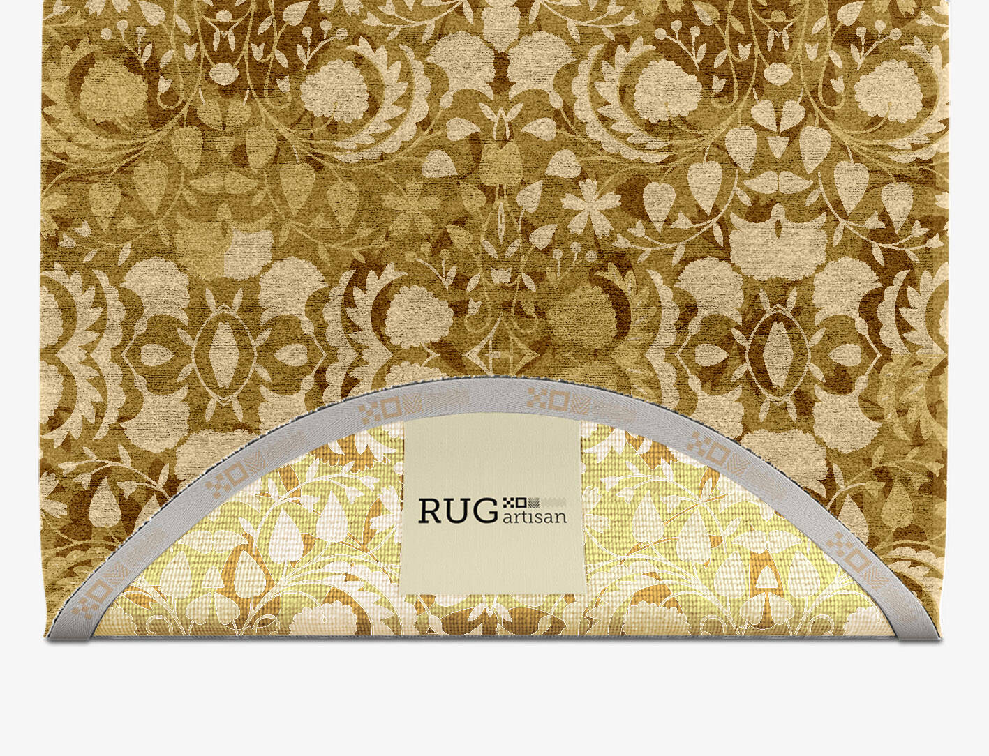 Sedge Floral Capsule Hand Knotted Bamboo Silk Custom Rug by Rug Artisan