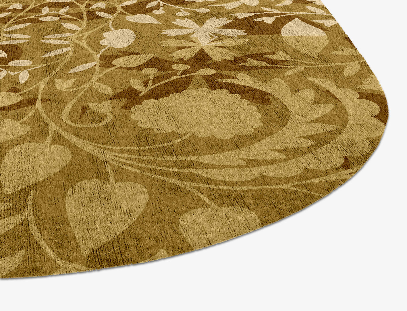 Sedge Floral Eight Hand Knotted Bamboo Silk Custom Rug by Rug Artisan