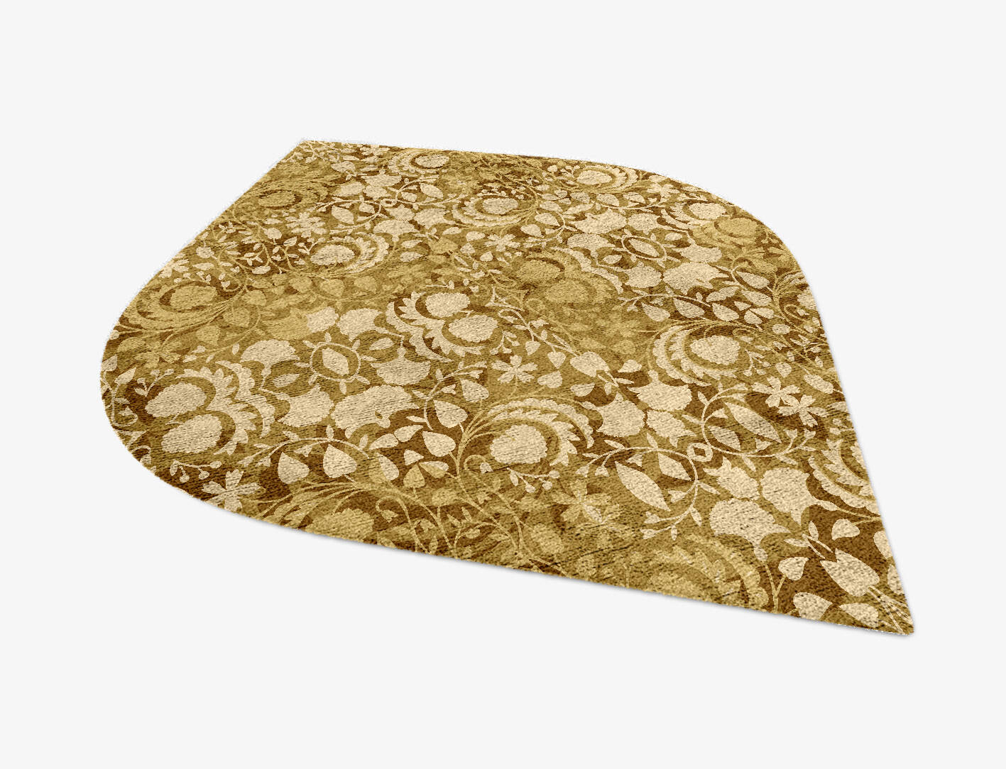 Sedge Floral Ogee Hand Knotted Bamboo Silk Custom Rug by Rug Artisan