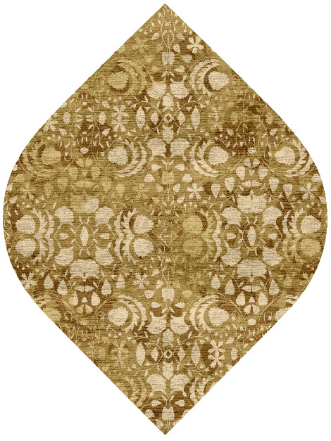 Sedge Floral Ogee Hand Knotted Bamboo Silk Custom Rug by Rug Artisan