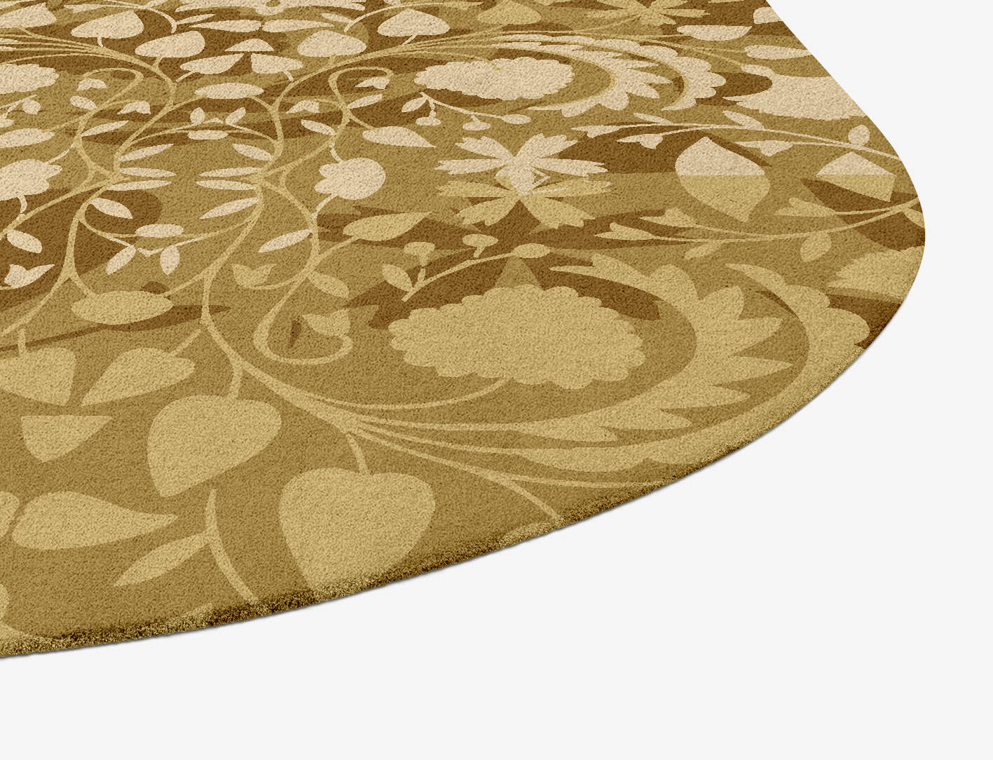 Sedge Floral Oblong Hand Tufted Pure Wool Custom Rug by Rug Artisan