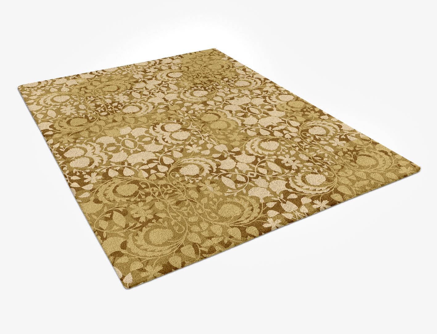 Sedge Floral Rectangle Hand Tufted Pure Wool Custom Rug by Rug Artisan