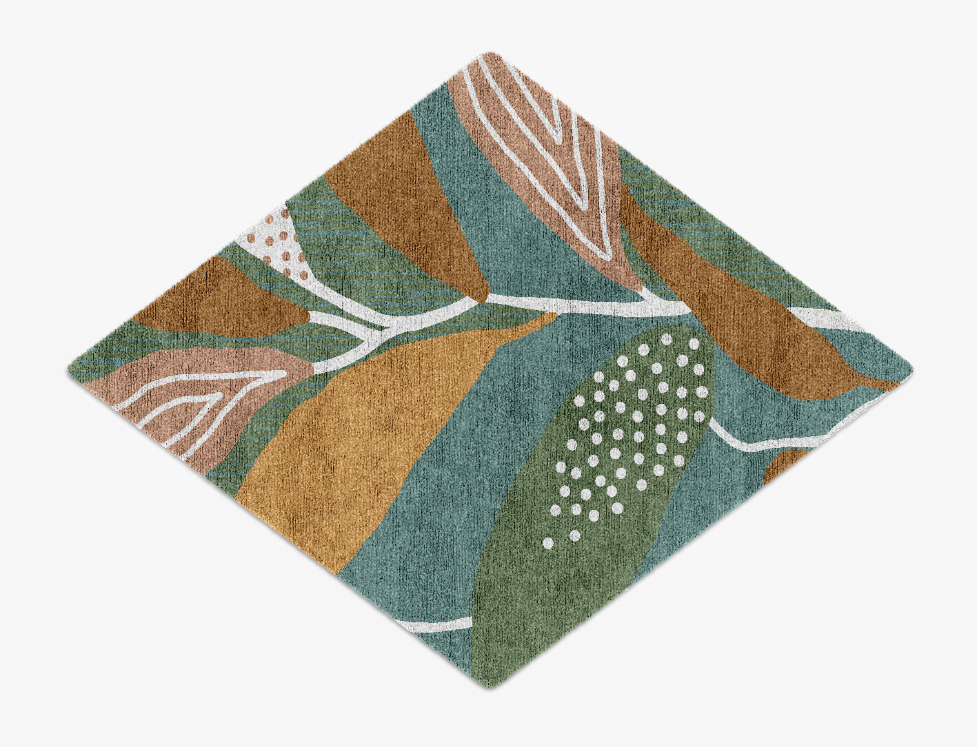 Seguine Field of Flowers Diamond Hand Knotted Bamboo Silk Custom Rug by Rug Artisan