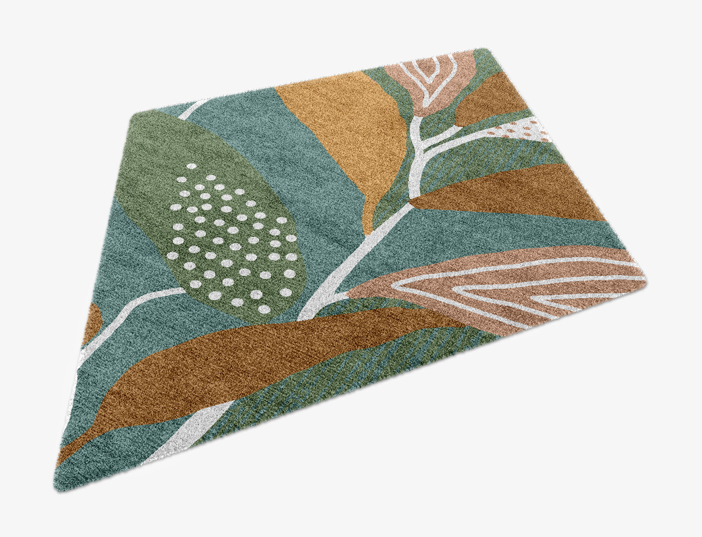 Seguine Field of Flowers Diamond Hand Knotted Bamboo Silk Custom Rug by Rug Artisan