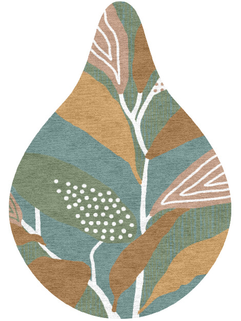Seguine Drop Hand Knotted Tibetan Wool custom handmade rug