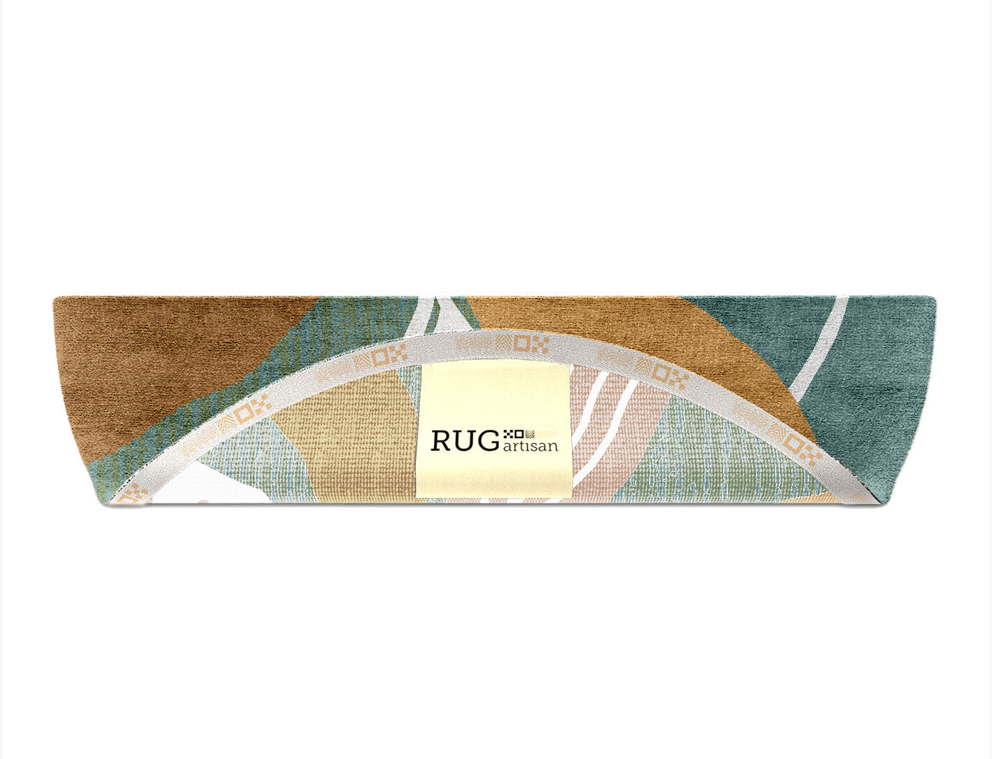 Seguine Field of Flowers Halfmoon Hand Knotted Bamboo Silk Custom Rug by Rug Artisan