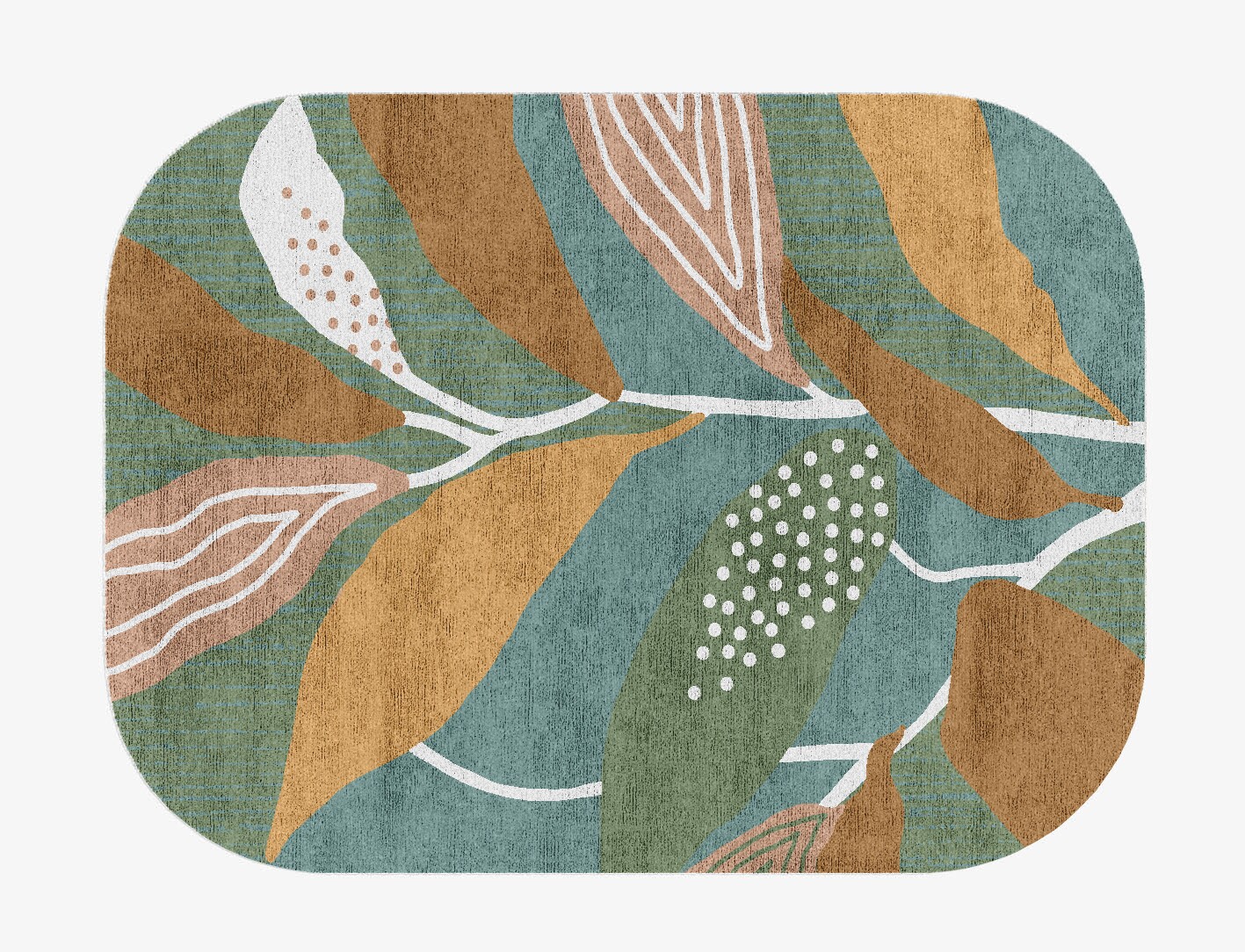 Seguine Field of Flowers Oblong Hand Knotted Bamboo Silk Custom Rug by Rug Artisan
