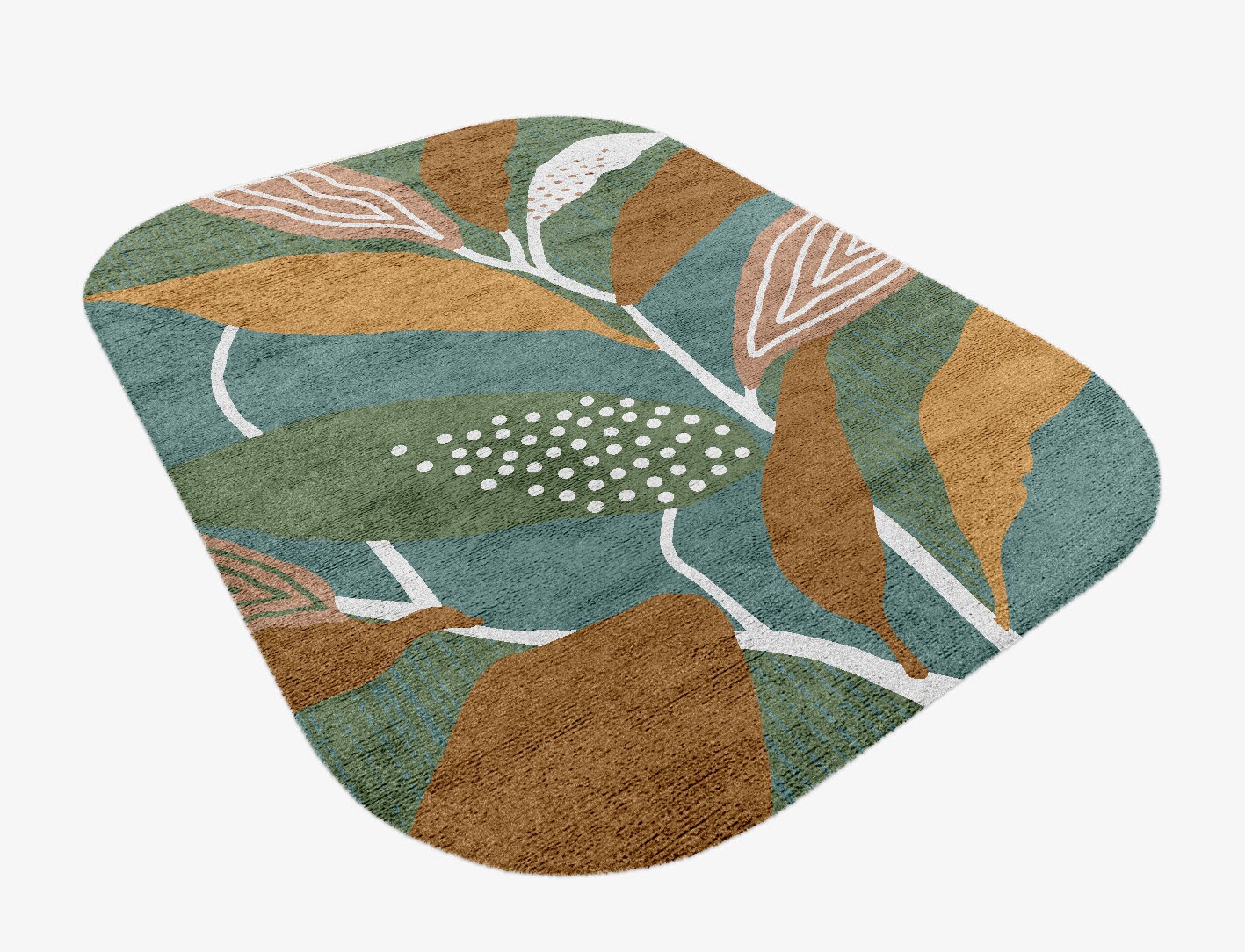 Seguine Field of Flowers Oblong Hand Knotted Bamboo Silk Custom Rug by Rug Artisan