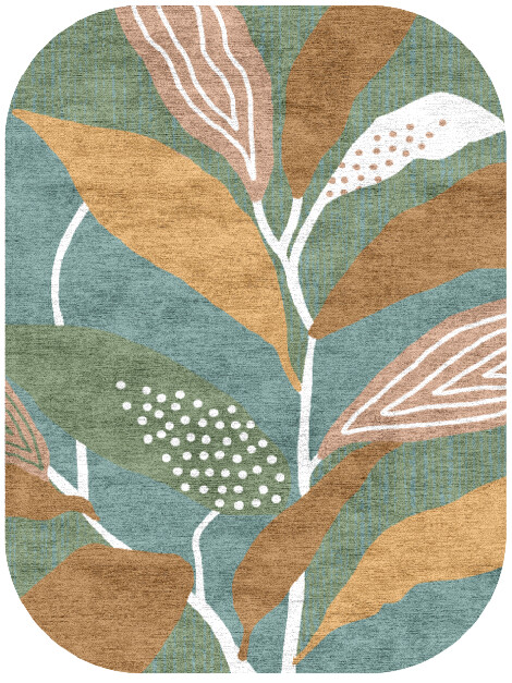 Seguine Oblong Hand Knotted Bamboo Silk custom handmade rug