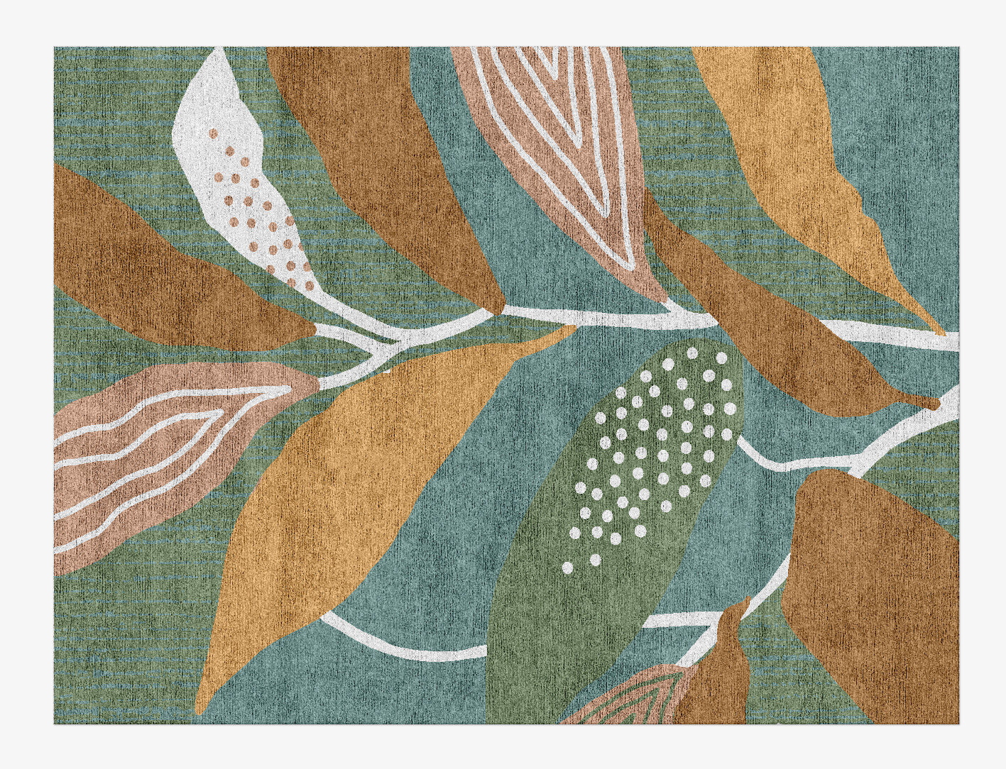 Seguine Field of Flowers Rectangle Hand Knotted Bamboo Silk Custom Rug by Rug Artisan