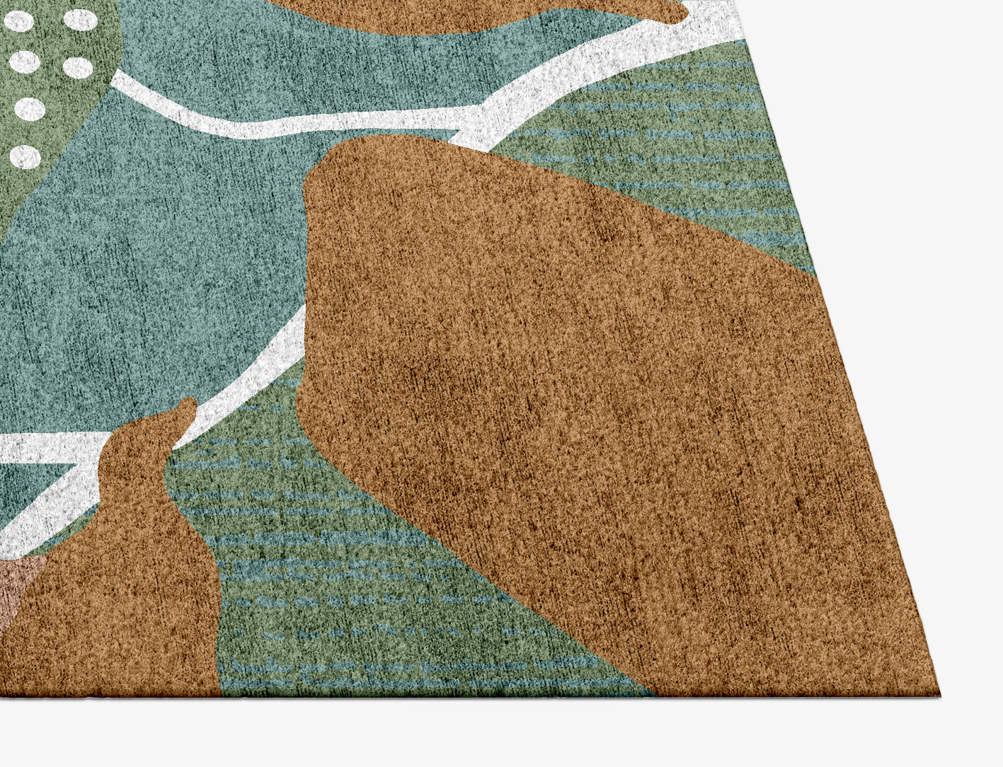 Seguine Field of Flowers Rectangle Hand Knotted Bamboo Silk Custom Rug by Rug Artisan