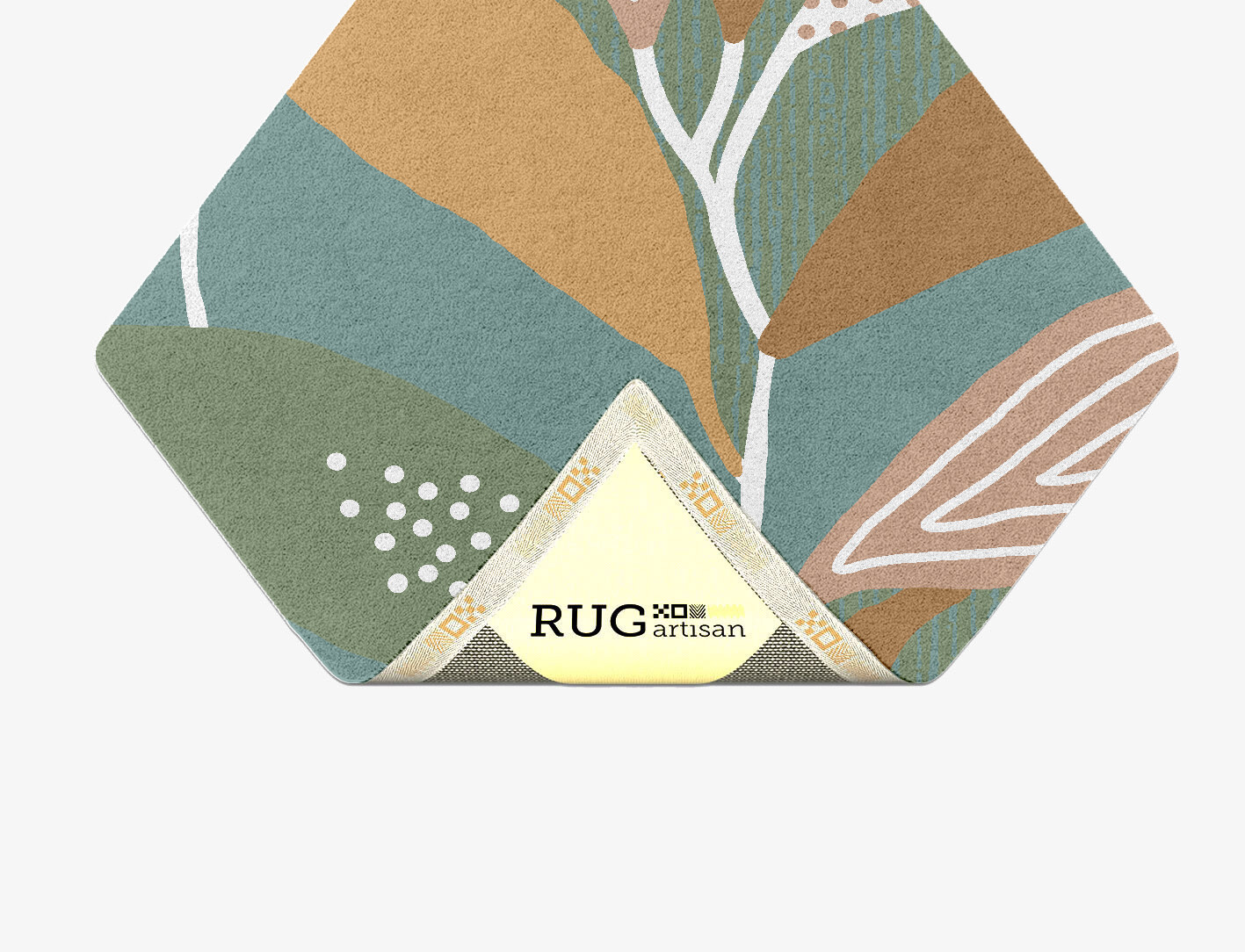 Seguine Field of Flowers Diamond Hand Tufted Pure Wool Custom Rug by Rug Artisan