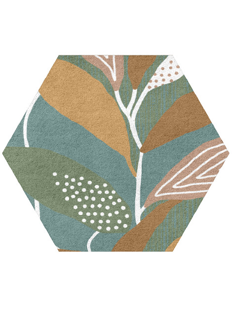 Seguine Hexagon Hand Tufted Pure Wool custom handmade rug
