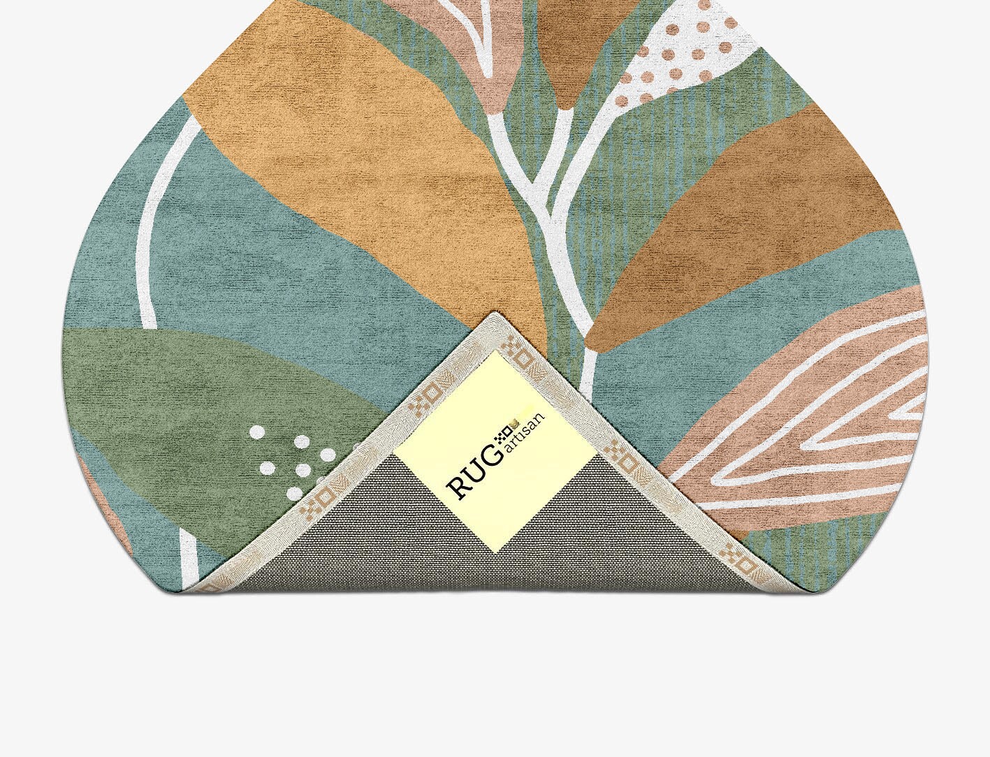 Seguine Field of Flowers Ogee Hand Tufted Bamboo Silk Custom Rug by Rug Artisan