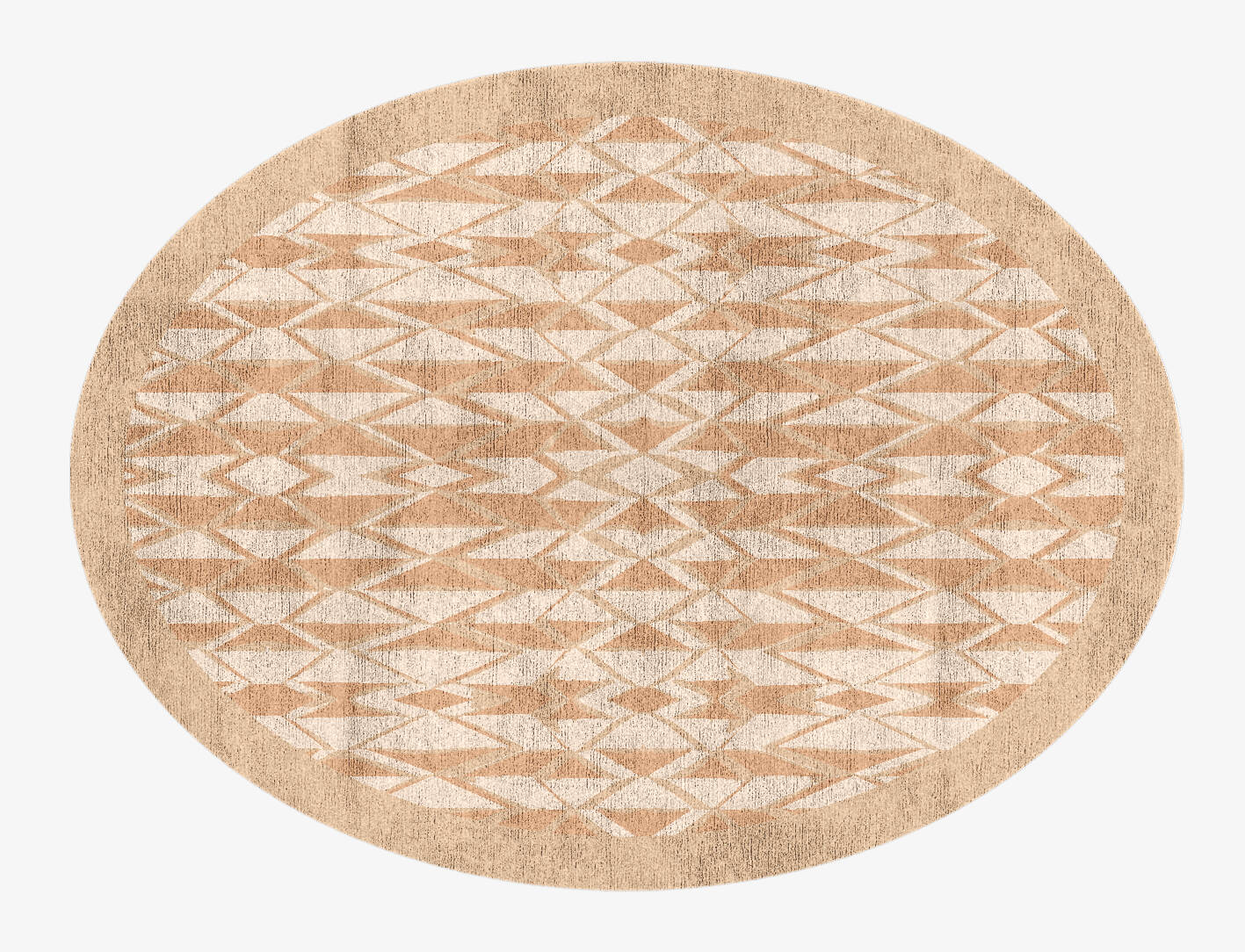 Sekkei Origami Oval Hand Knotted Bamboo Silk Custom Rug by Rug Artisan