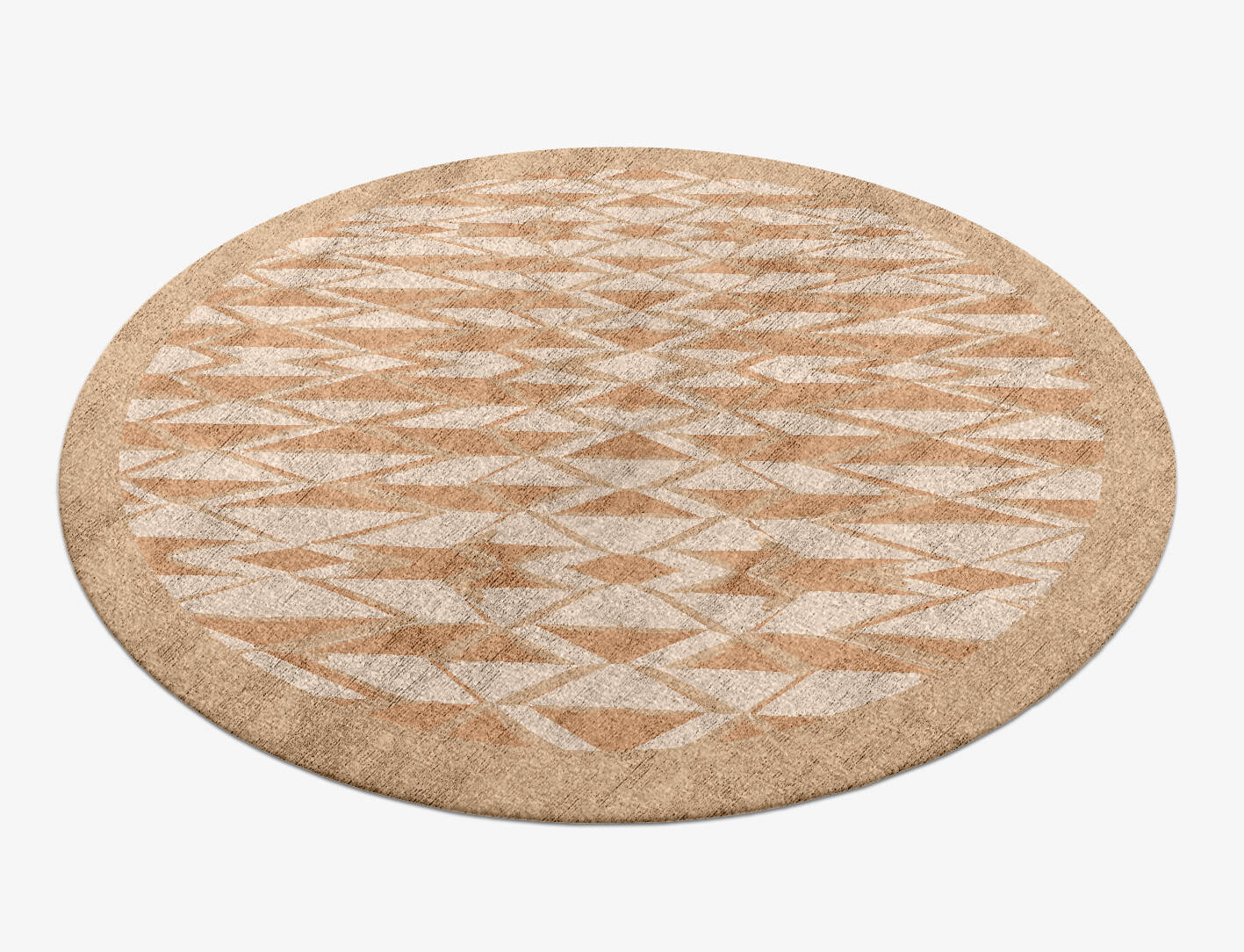 Sekkei Origami Round Hand Knotted Bamboo Silk Custom Rug by Rug Artisan