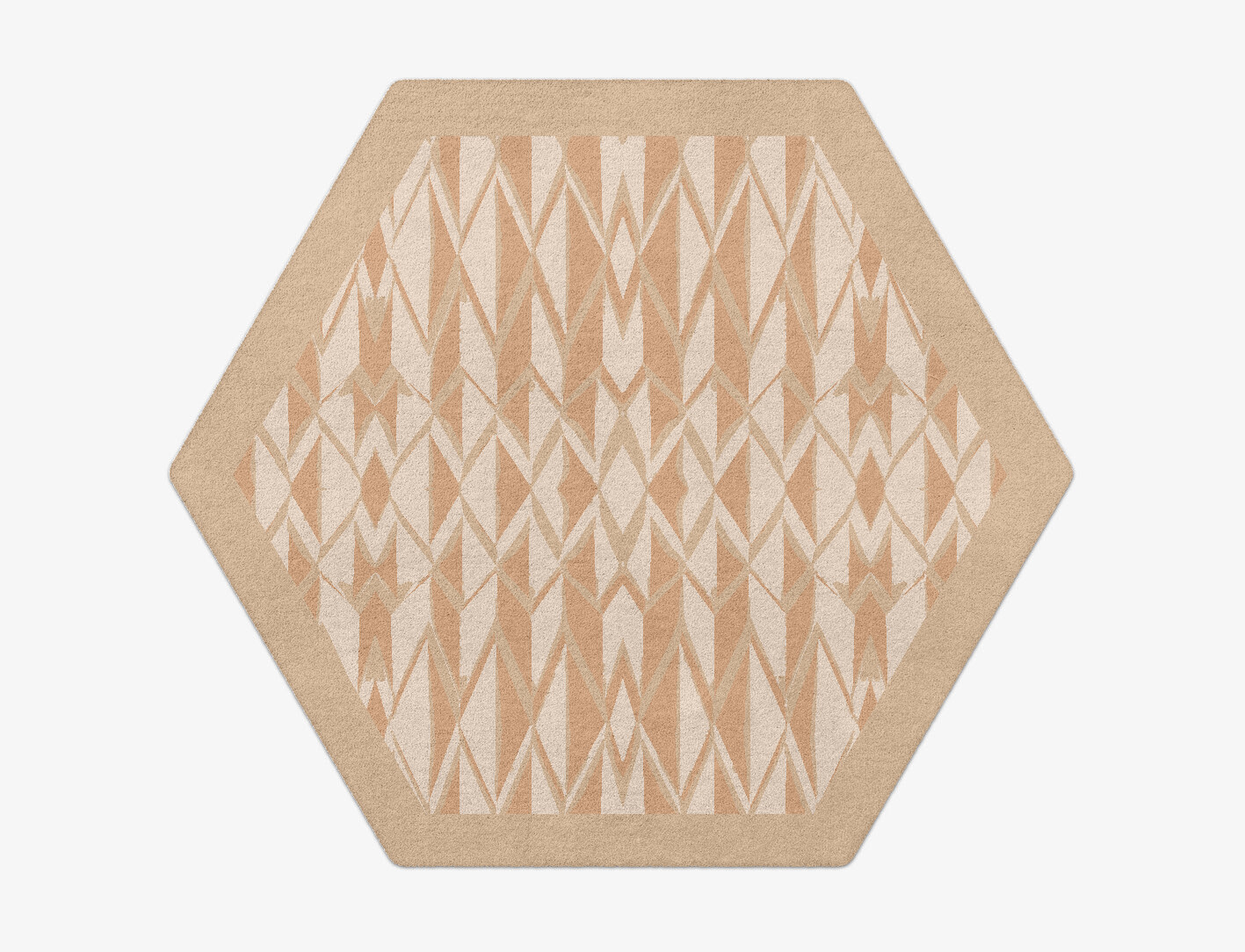 Sekkei Origami Hexagon Hand Tufted Pure Wool Custom Rug by Rug Artisan