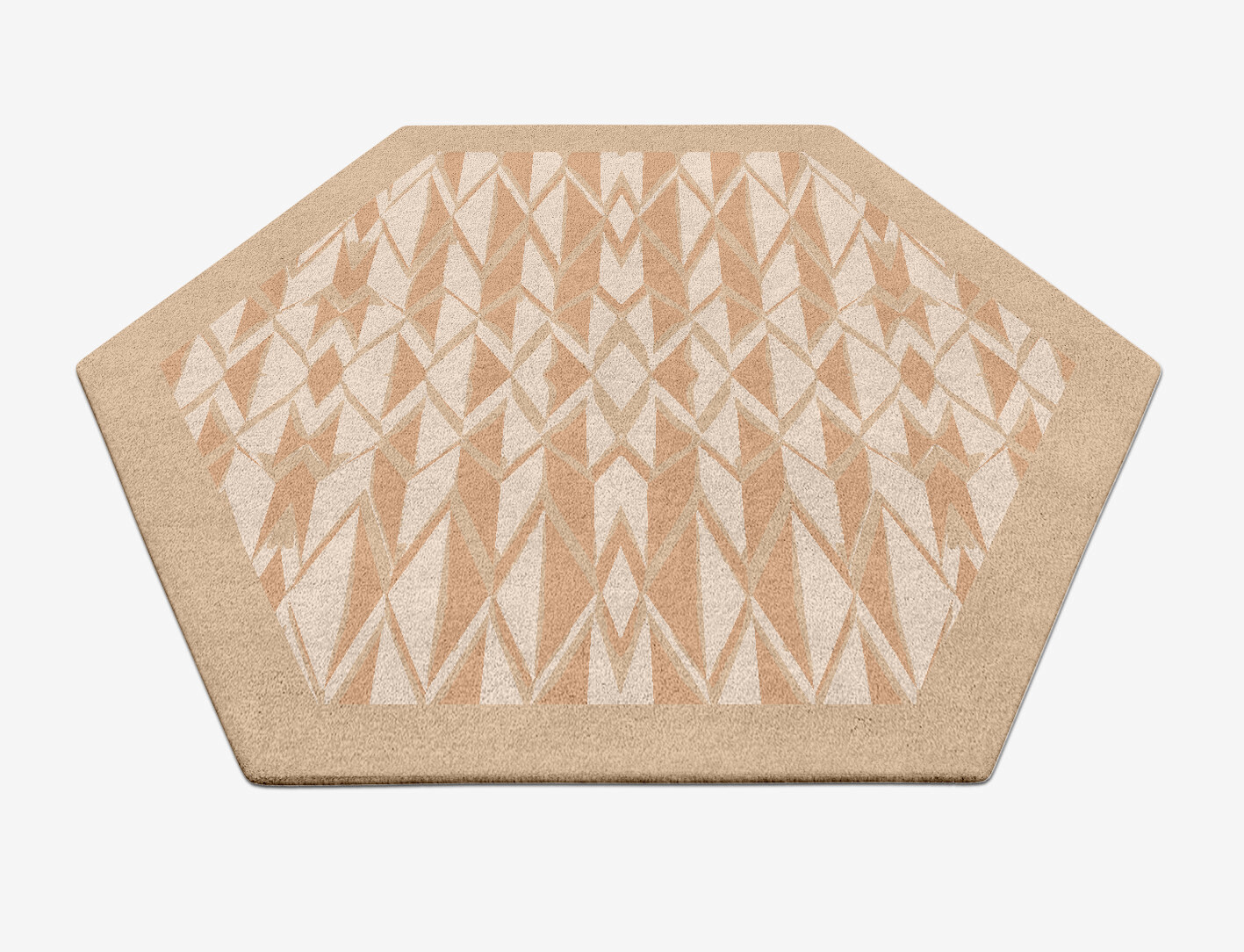 Sekkei Origami Hexagon Hand Tufted Pure Wool Custom Rug by Rug Artisan
