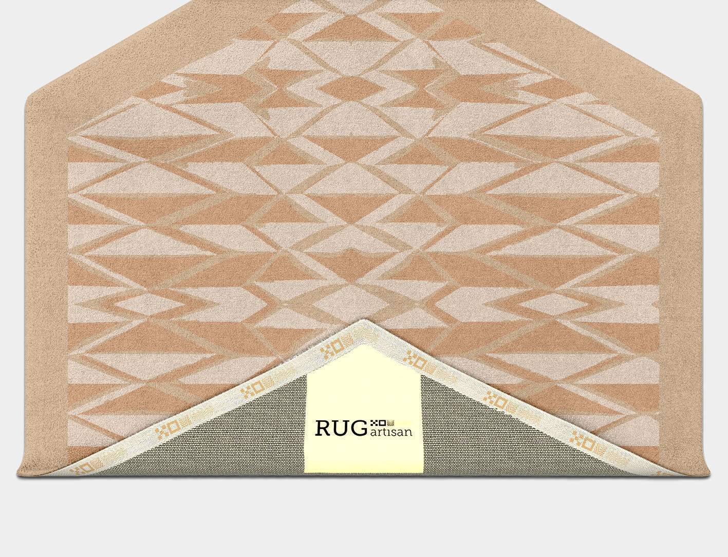 Sekkei Origami Hexagon Hand Tufted Pure Wool Custom Rug by Rug Artisan