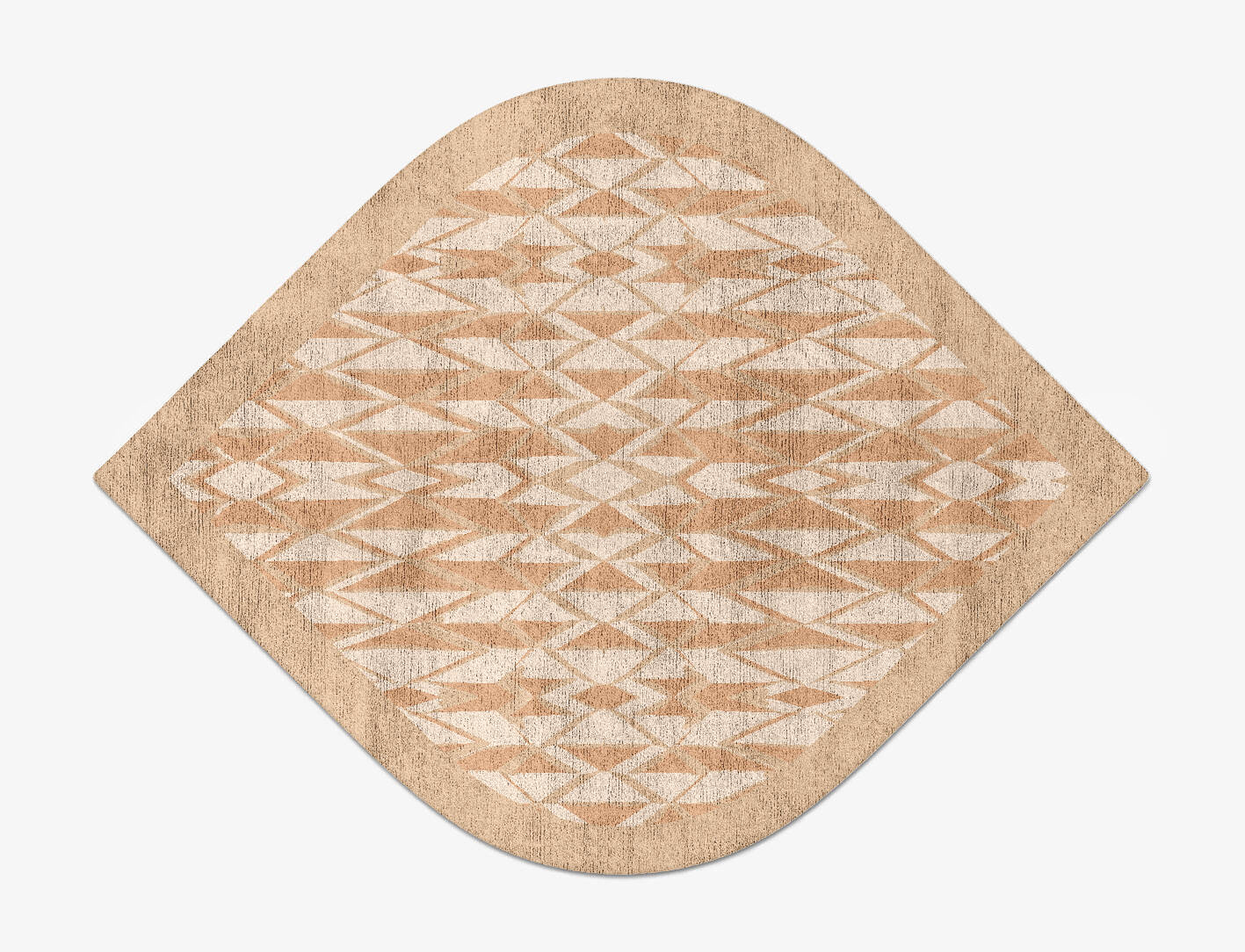 Sekkei Origami Ogee Hand Tufted Bamboo Silk Custom Rug by Rug Artisan