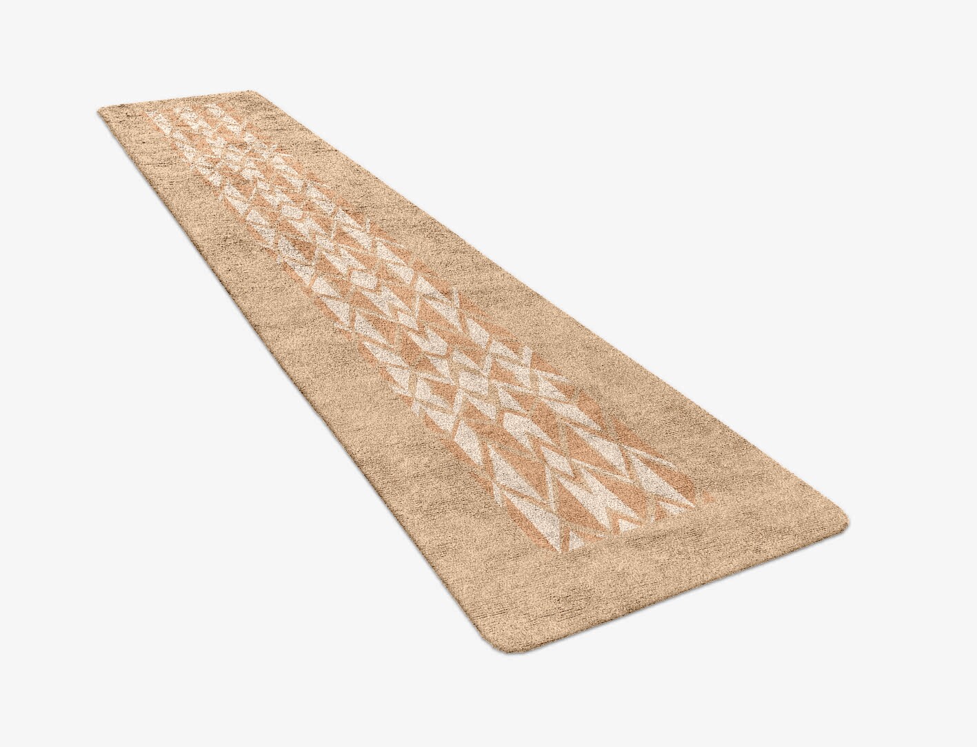 Sekkei Origami Runner Hand Tufted Bamboo Silk Custom Rug by Rug Artisan