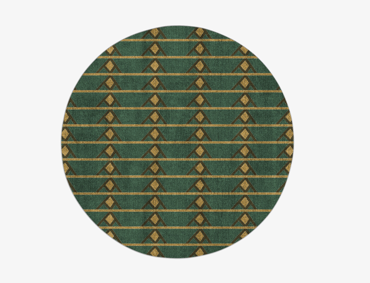 Sephora Geometric Round Flatweave Bamboo Silk Custom Rug by Rug Artisan