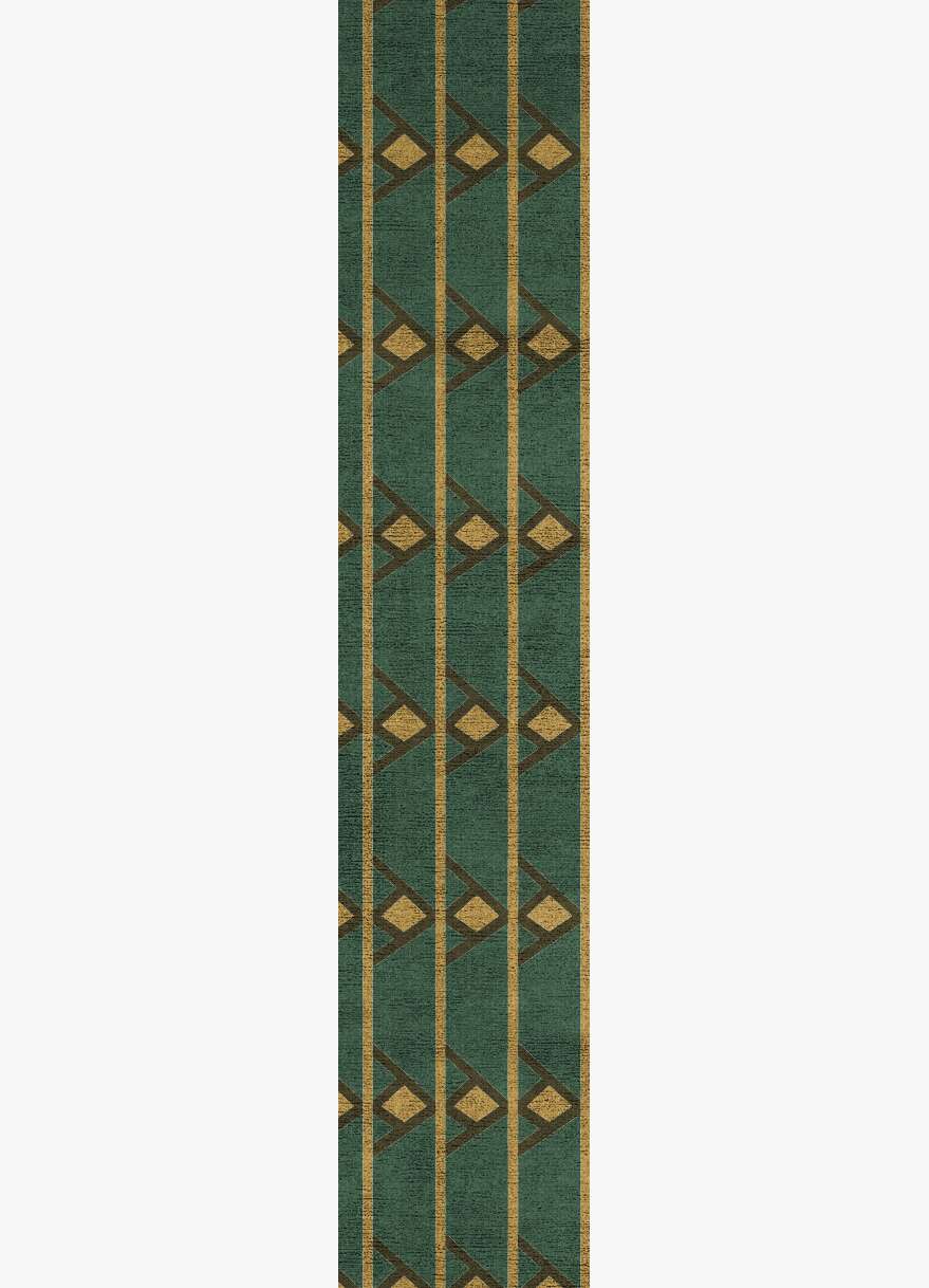 Sephora Geometric Runner Flatweave Bamboo Silk Custom Rug by Rug Artisan