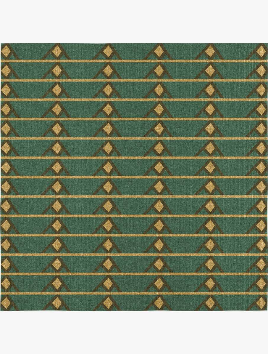 Sephora Geometric Square Flatweave New Zealand Wool Custom Rug by Rug Artisan