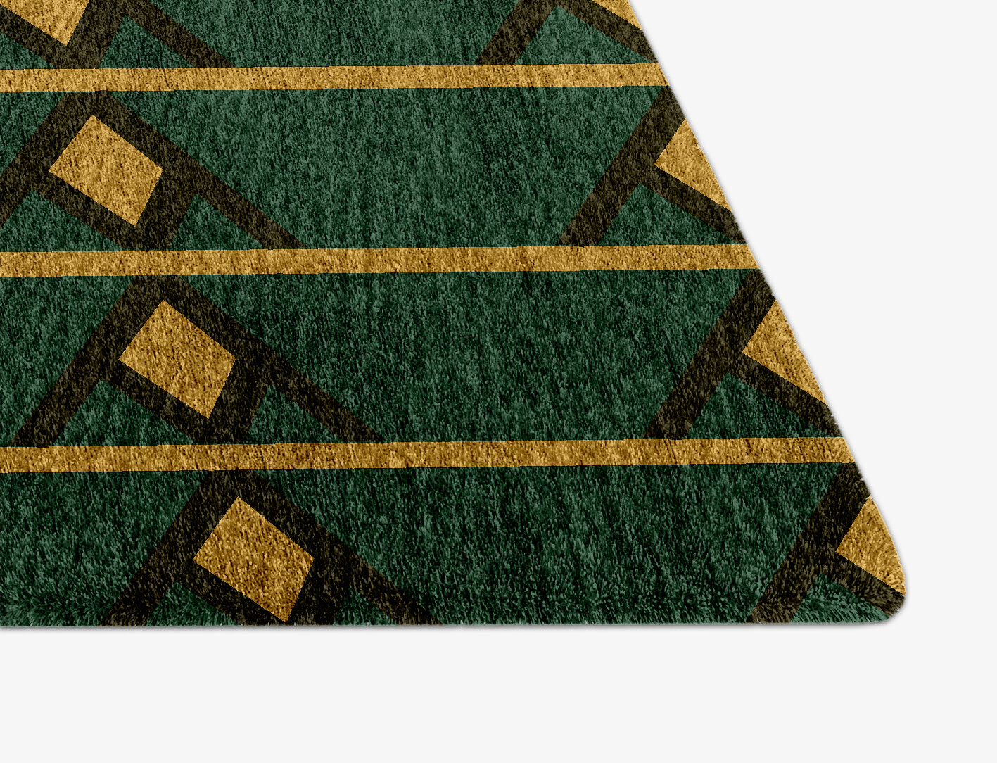 Sephora Geometric Arch Hand Knotted Bamboo Silk Custom Rug by Rug Artisan