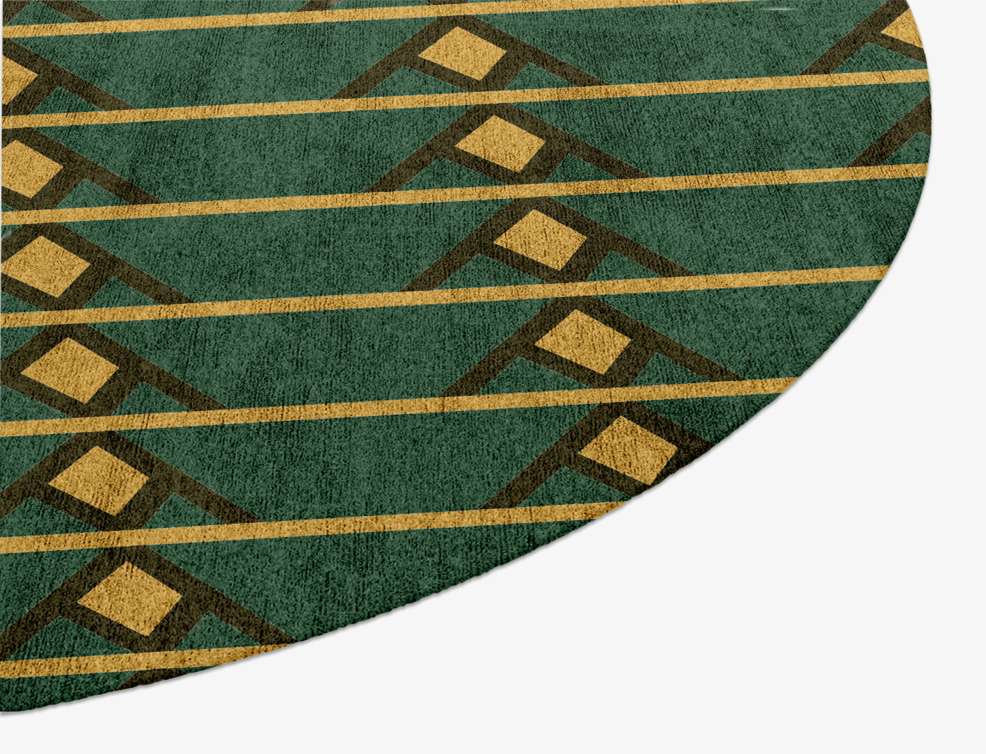 Sephora Geometric Oval Hand Knotted Bamboo Silk Custom Rug by Rug Artisan
