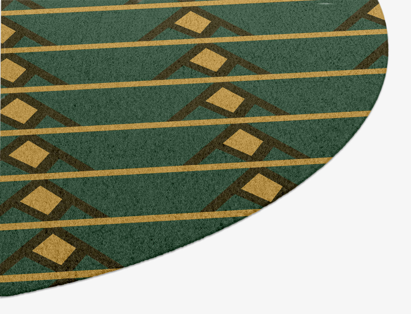 Sephora Geometric Oval Hand Knotted Tibetan Wool Custom Rug by Rug Artisan