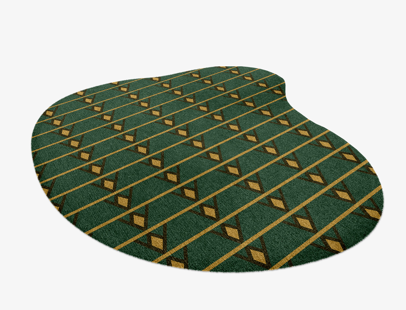 Sephora Geometric Splash Hand Knotted Tibetan Wool Custom Rug by Rug Artisan