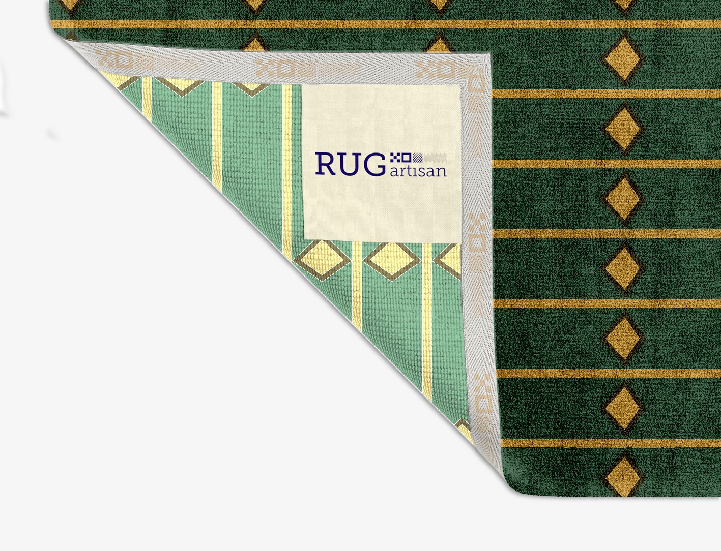 Sephora Geometric Square Hand Knotted Bamboo Silk Custom Rug by Rug Artisan